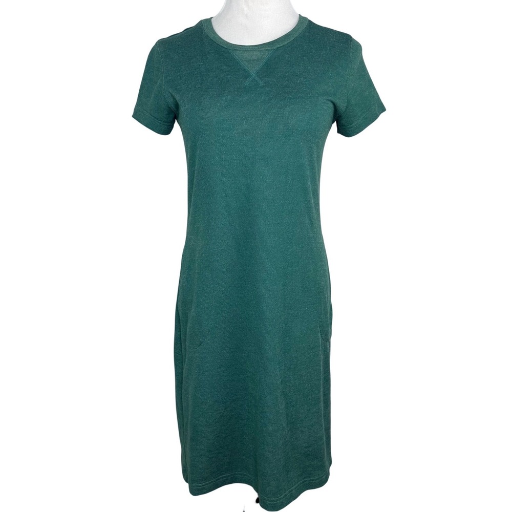 The North Face Womens Green Best Tee Ever Knit T-Shirt Dress with Pockets Size S